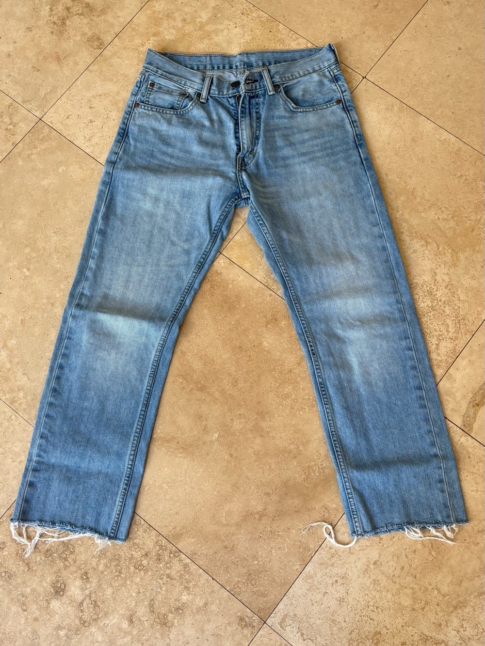 Levi’s Light Blue Straight-Leg Jeans - Casual Everyday Denim vintage 505 30/30